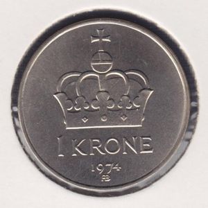 1 kr 1974 - 1991