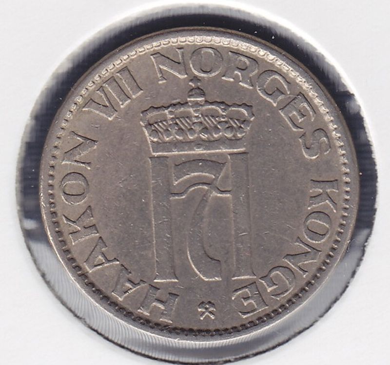 50 øre 1957 kv. 1