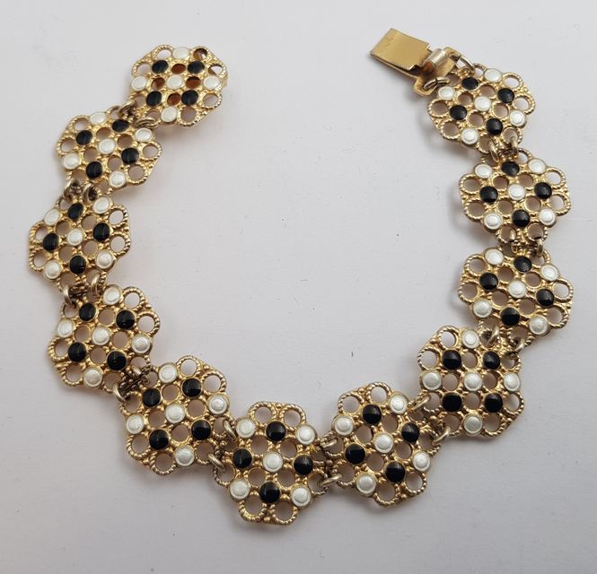 Hovedbilde Armbånd i 925 sølv sort/hvit emalje av Jensen & ...