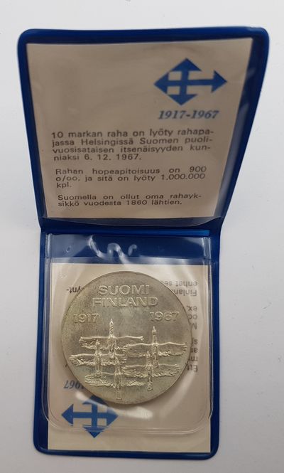 Hovedbilde Suomi Finland 1917-1967 10 Markkaa