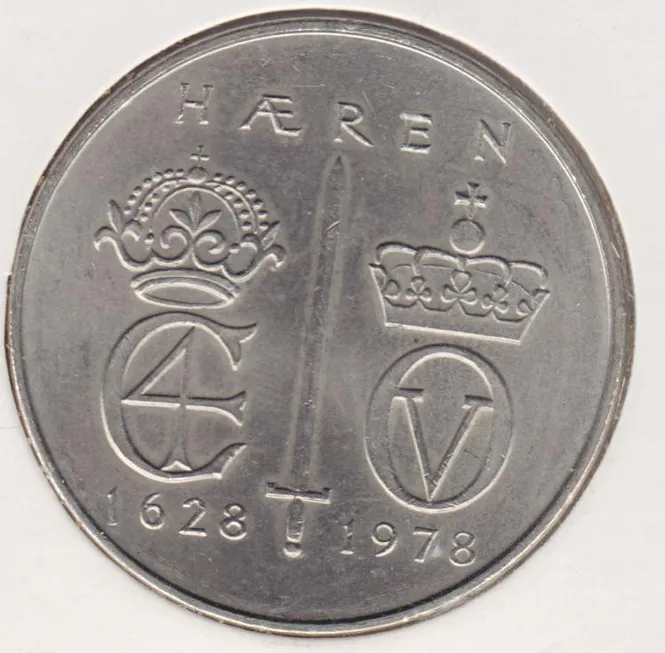 Hovedbilde 5 kr 1978 Hæren 350 år.  kv. 0