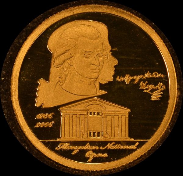 Hovedbilde Mongolia: 1000 tugrik 2006 - Mozart 250 år