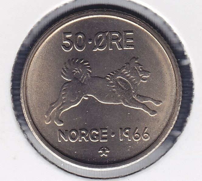 Hovedbilde 50 øre 1966 kv. 0