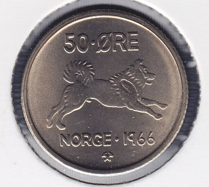 50 øre 1966 kv. 0