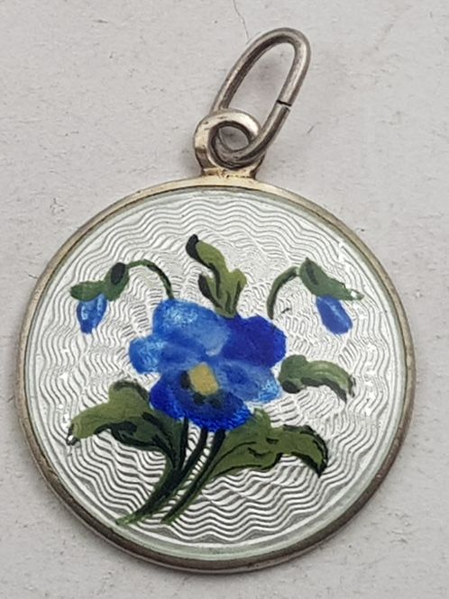 Hovedbilde Anheng med blomster motiv i 925 S av Nils Elvik