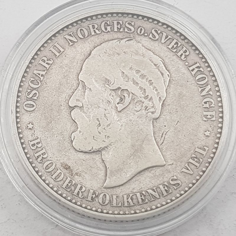 2 kroner 1892 kv. svak 1