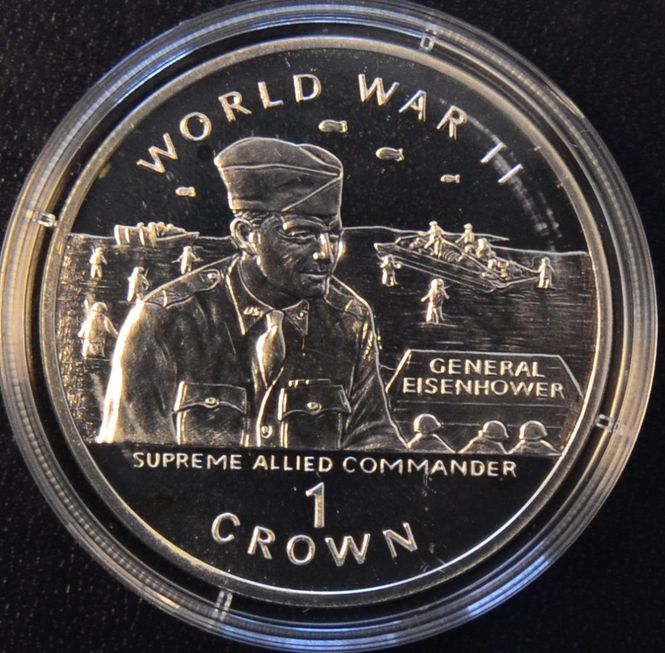 Hovedbilde Gibraltar: 1 Crown 1994 Eisenhower (1)