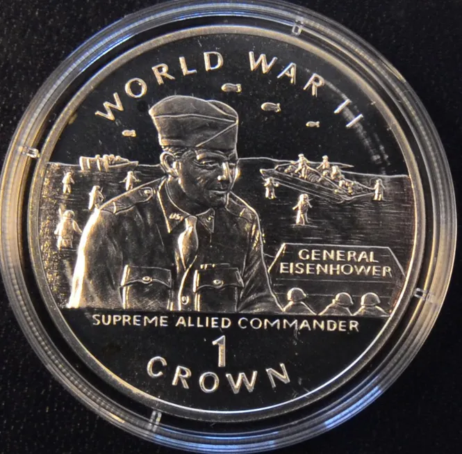 Hovedbilde Gibraltar: 1 Crown 1994 Eisenhower (1)