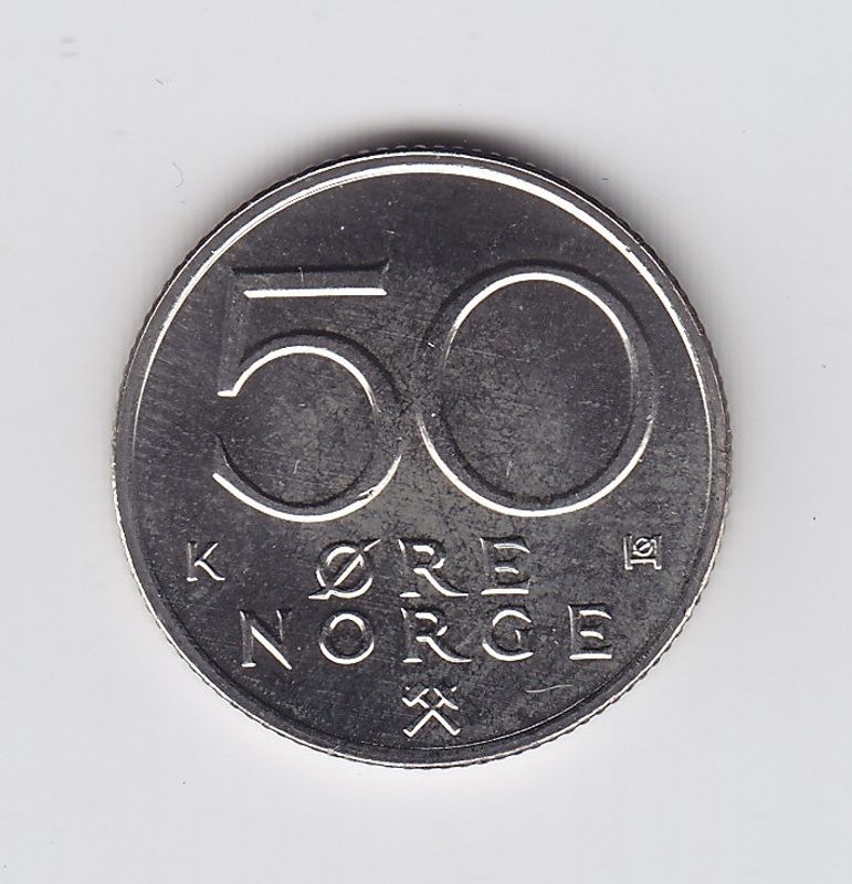 50 øre 1993 kv. 0