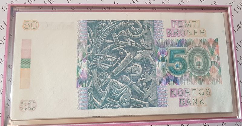 Siste utgave 1996 50 kr/50 øre