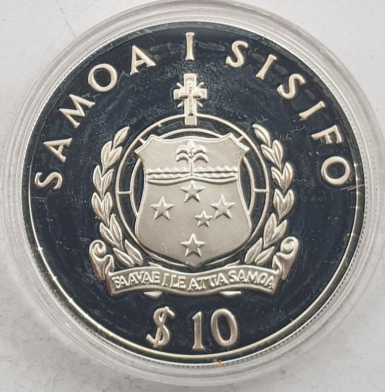 Vest-Samoa: 10 dollars 1994 - Brenningen av Tigris