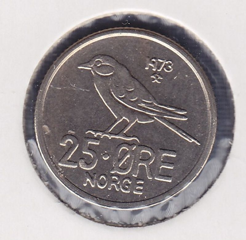 25 øre 1973 kv. 0