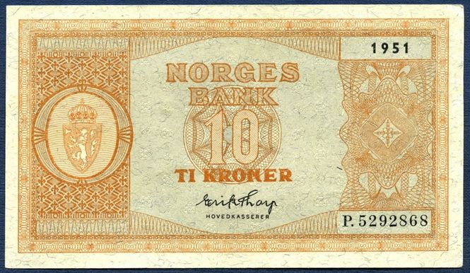 Hovedbilde 10 kr 1951 P.5292868 kv. 01