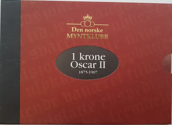 Hovedbilde Sverige: 1 krone Oscar II i sølv