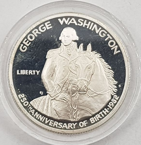 Hovedbilde Half dollar 1982 S: George Washington 250 år.