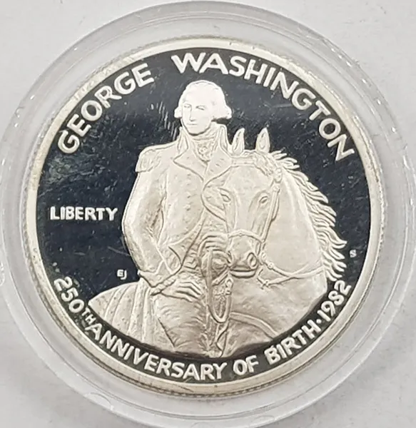 Hovedbilde Half dollar 1982 S: George Washington 250 år.