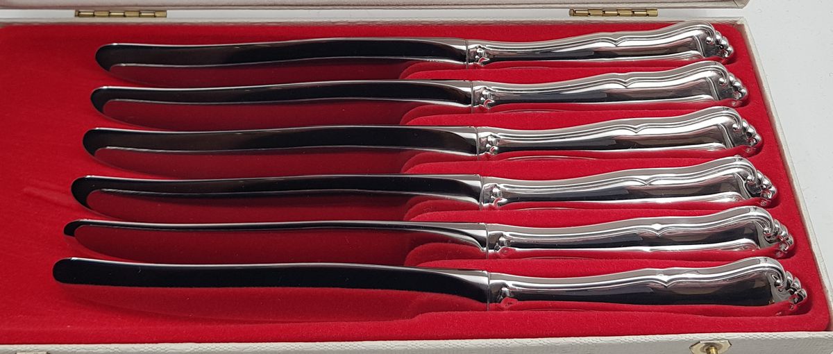 Märtha: 6 x liten spisekniv 21 cm uten tagger