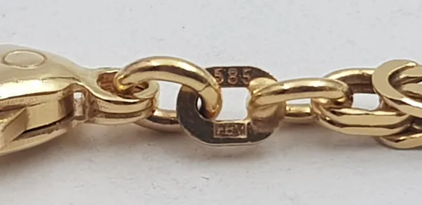 Hovedbilde Kongekjede i 14 K gult gull