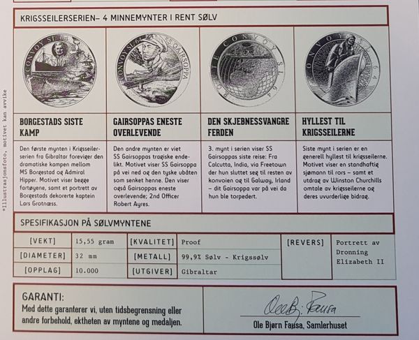 Hovedbilde Gibraltar: Konvoi SL 64 - Krigsseilerne hedres på ...