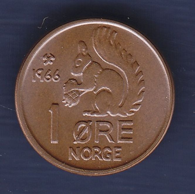Hovedbilde 1 øre 1966 kv. 0
