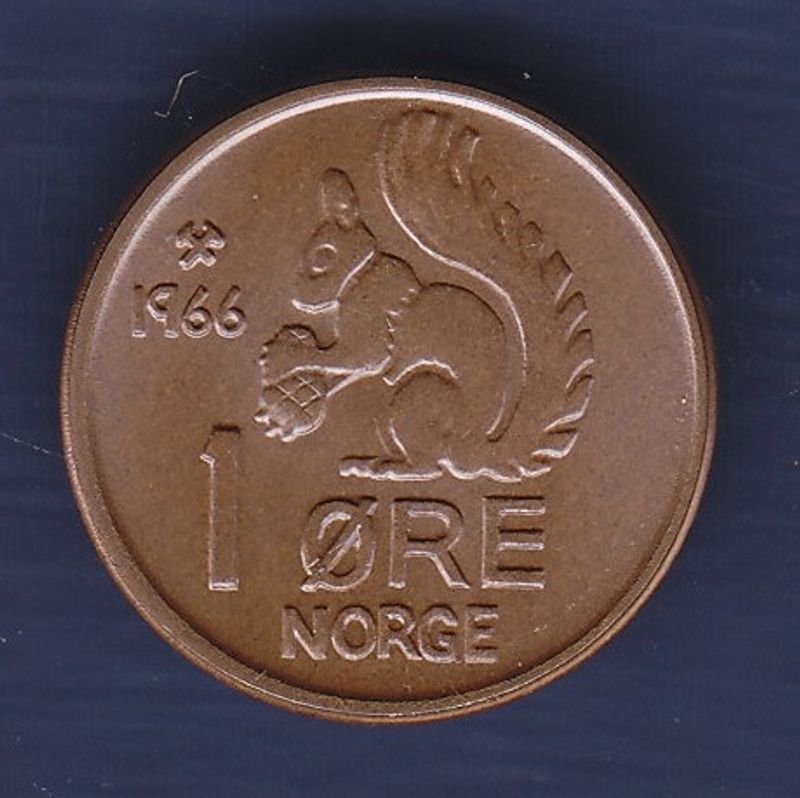 1 øre 1966 kv. 0