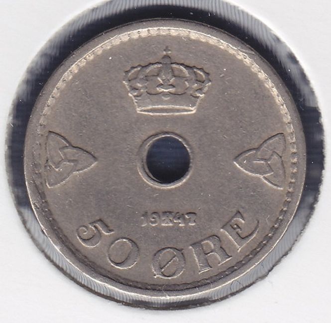 Hovedbilde 50 øre 1947 kv.1