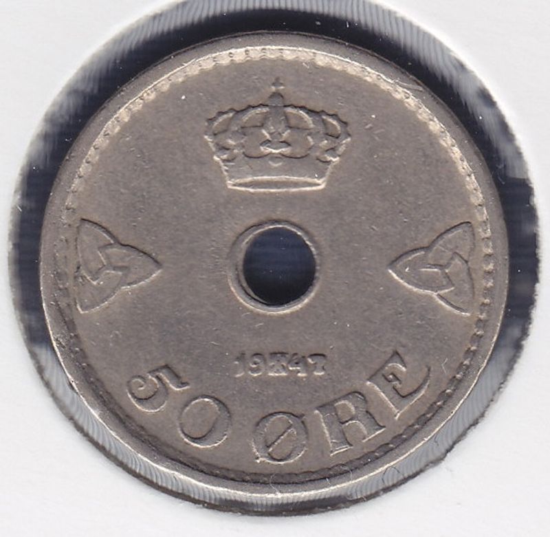 50 øre 1947 kv.1