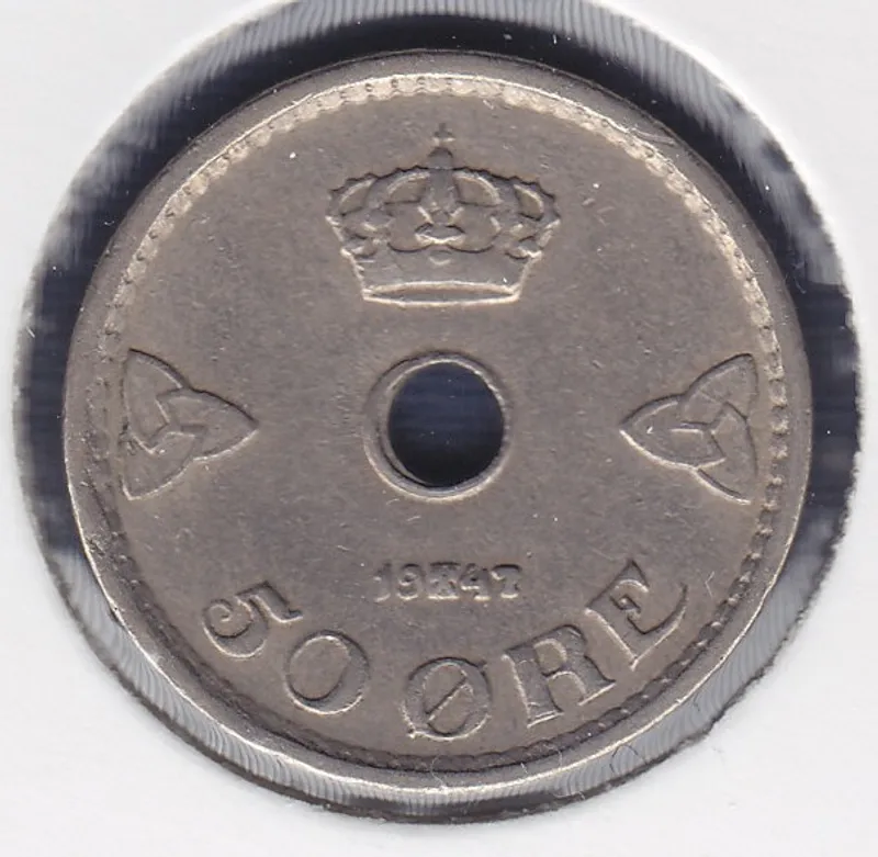 50 øre 1947 kv.1