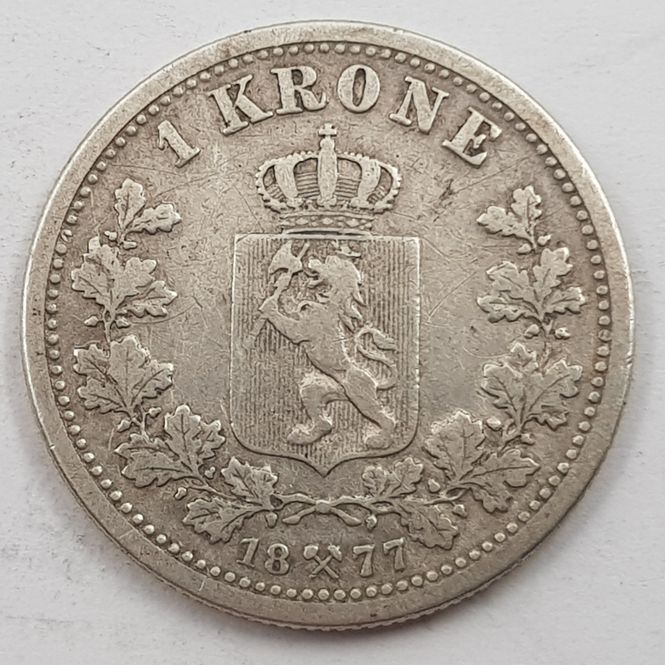 Hovedbilde 1 kr 1877 kv. 1