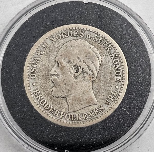 Hovedbilde 50 øre 1895 kv. 1-