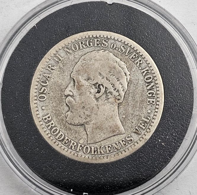 Hovedbilde 50 øre 1895 kv. 1-