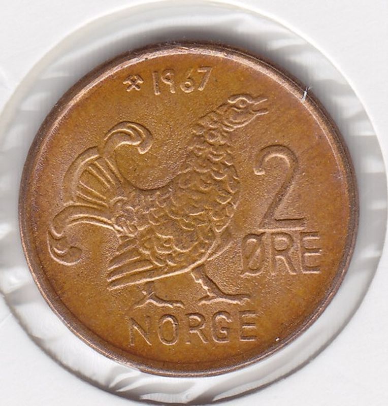 2 øre 1967 kv. 0