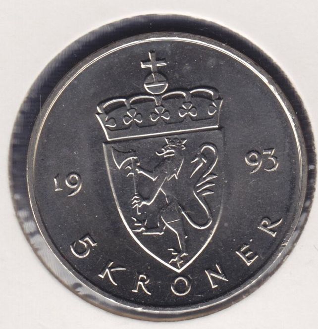 Hovedbilde 5 kr 1993 kv. 0