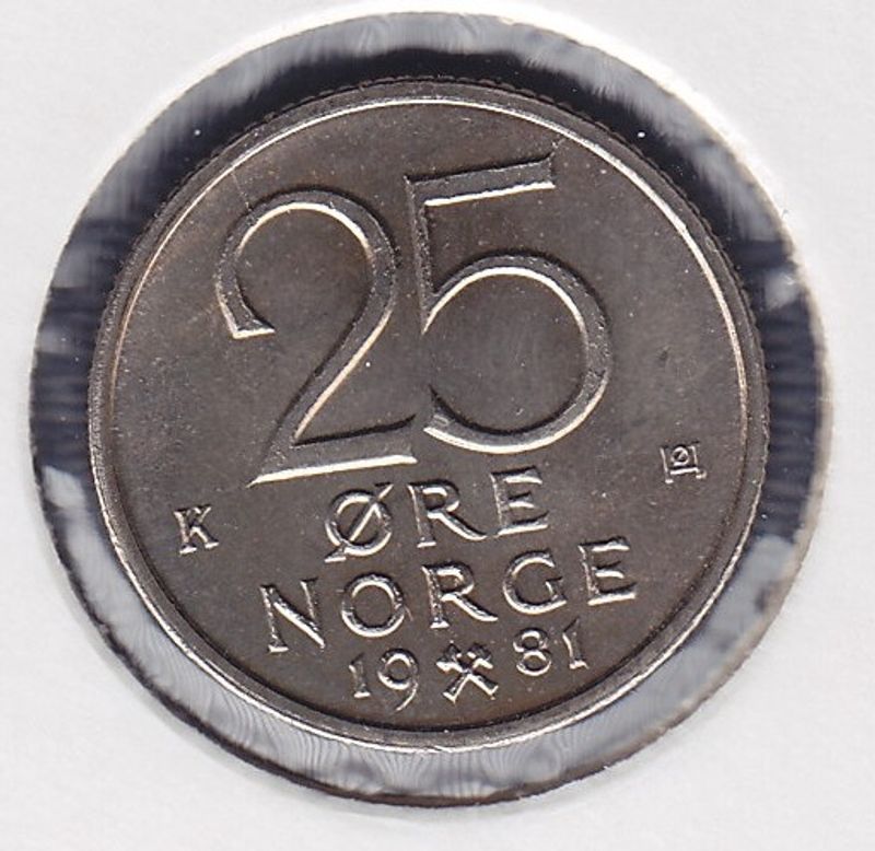 25 øre 1981 kv. 0