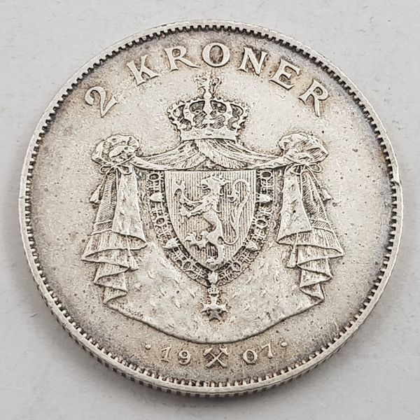 Hovedbilde 2 kr 1907 gevær kv. 1 (nr. 1)