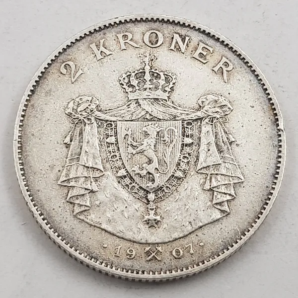 Hovedbilde 2 kr 1907 gevær kv. 1 (nr. 1)