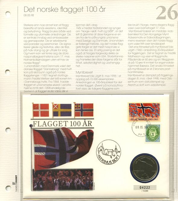 Hovedbilde Samlerhuset nr. 26 - Det norske flagget 100 år